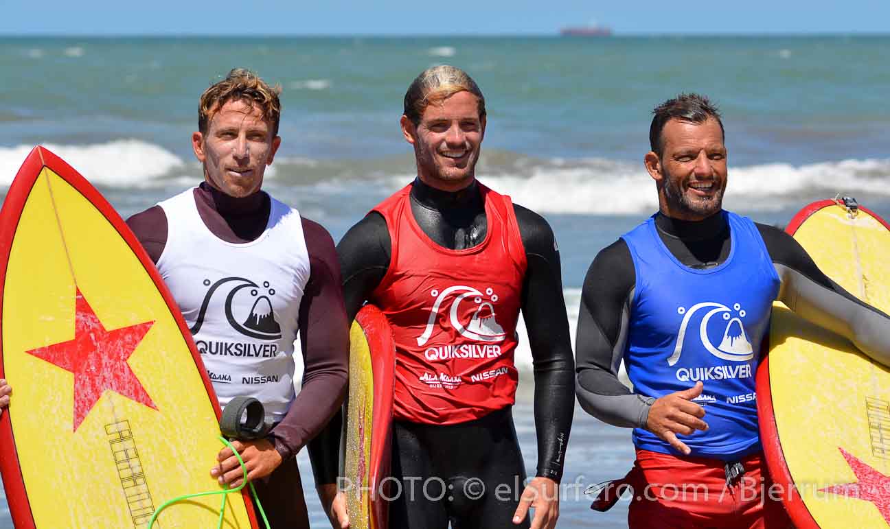 Maxi Siri, Santiago Muñiz y Martin Passeri - Quiksilver 70s - Foto: Brian Bjerrum