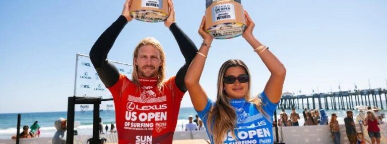 Jake Marshall y Sierra Kerr se consagran en el Lexus US Open of Surfing 2026