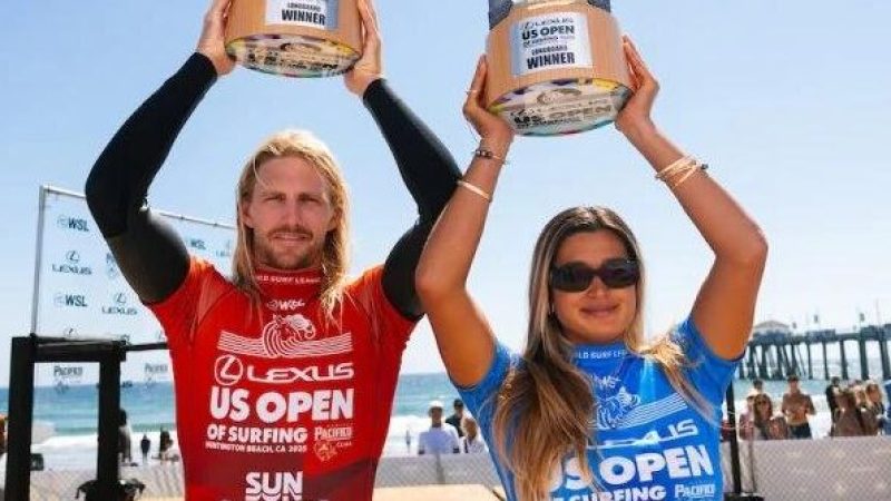 Jake Marshall y Sierra Kerr se consagran en el Lexus US Open of Surfing 2026
